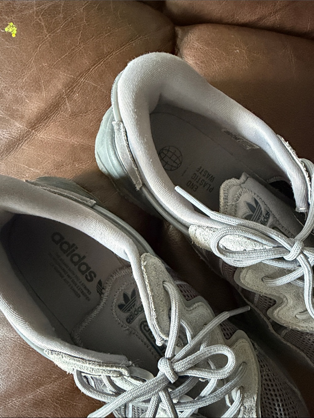 adidas Men's ozweego Athletic Sneakers in Gray and Dark Gray - Picture 6 of 11